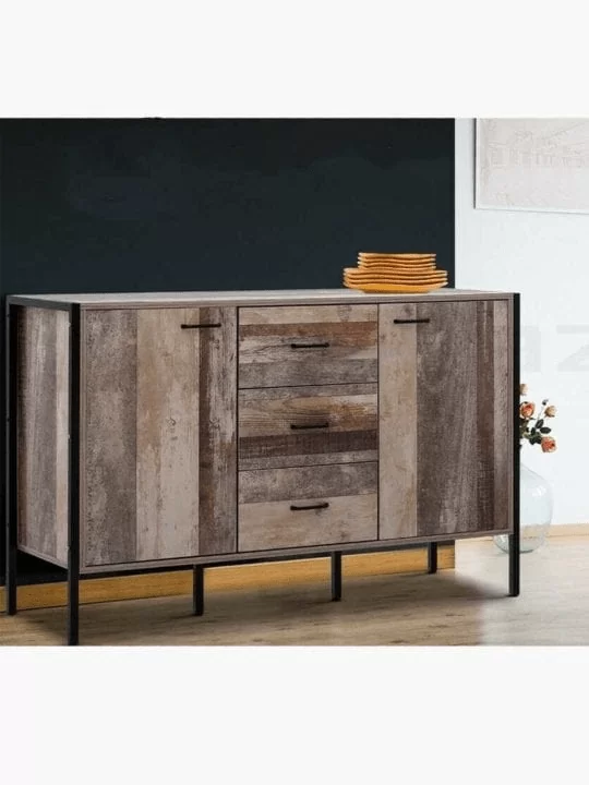 Industrial Wooden Sideboard