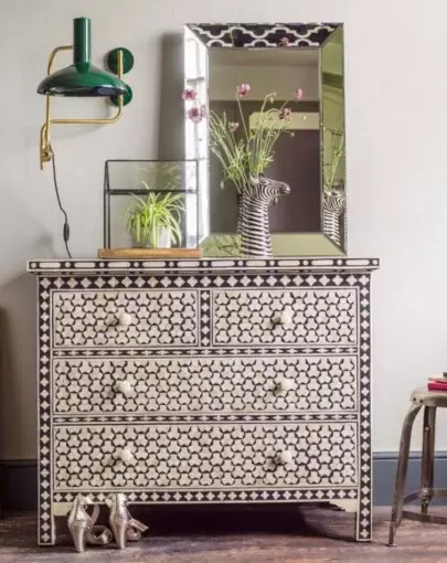 Bone Inlay Chest of Drawers