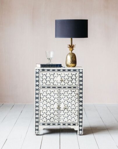 Beaumont Bone Inlay Bedside Table